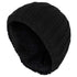 Black Warm Fleece Lined Thermal Beanie