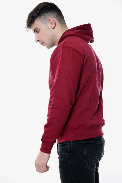 Mens Plain White Cords Hoodie