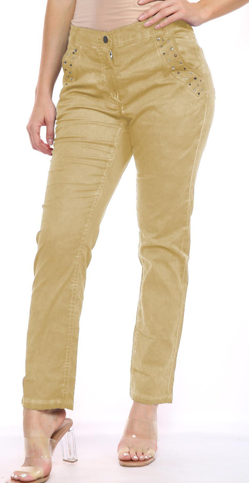 Women’s Straight Leg High Waist Pants – Casual & Office Wear