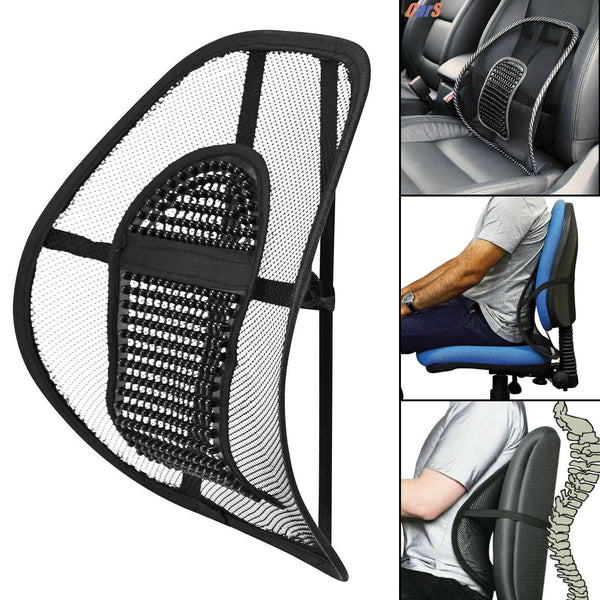 Back Support Cushion for Car & Office Chair – Posture Corrector & Pain Relief