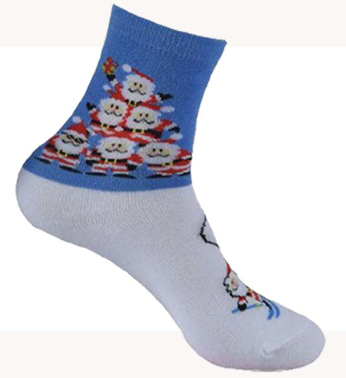 3 Pack Kids Polycotton Christmas Socks