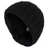 Black Warm Fleece Lined Thermal Beanie