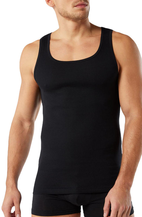 3 Pack Men’s Classic Ribbed Tank Top Vest
