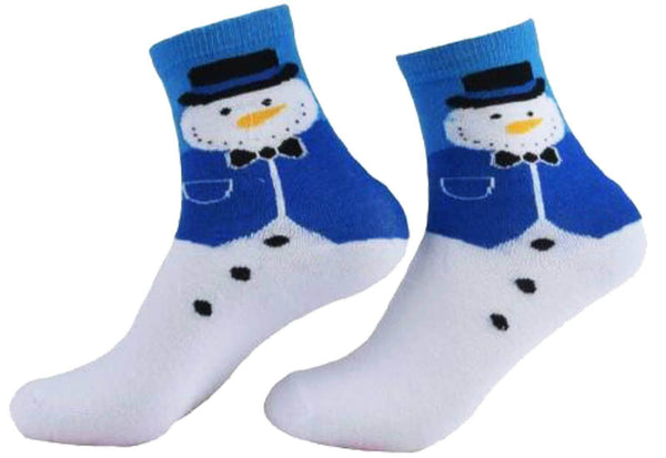 3 Pack Kids Polycotton Christmas Socks