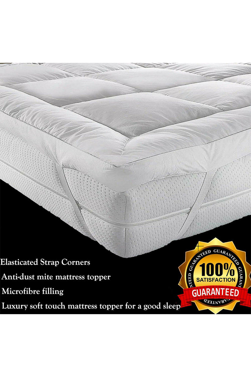 Microfibre Luxury Soft Hotel Quality Mattress Topper 5poundstuff
