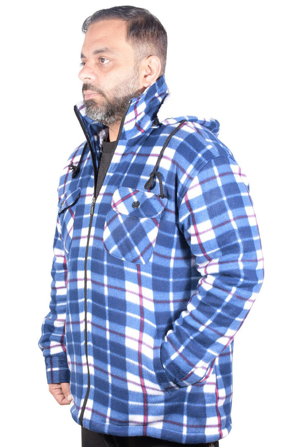 Mens Sherpa Fur Lined Hoodie