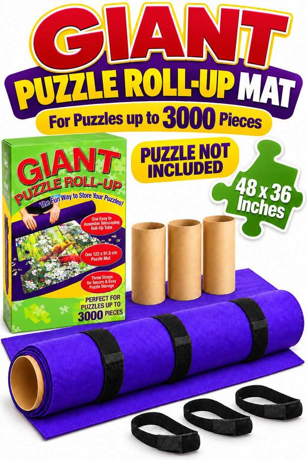Jigsaw Puzzle Roll Up Storage Mat – Up to 3000 Pieces