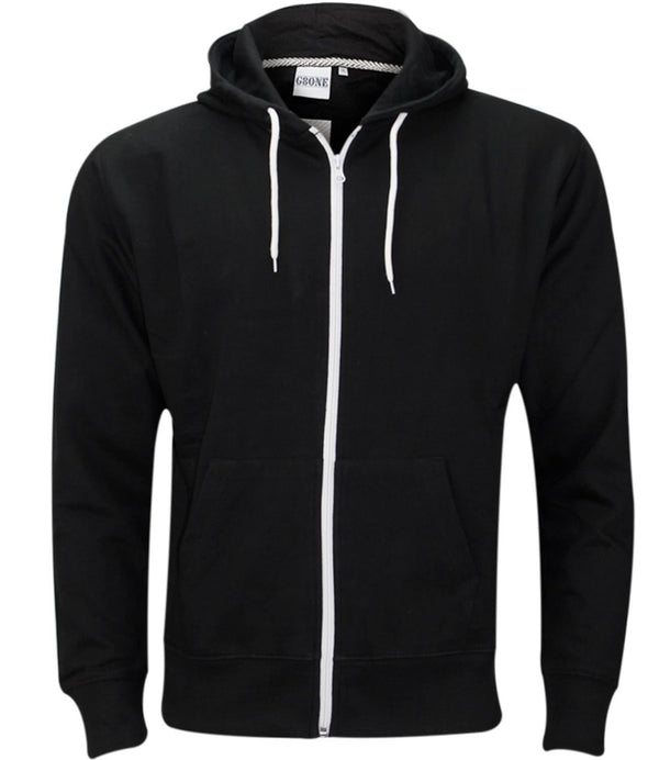 Men’s Plain Pullover Fleece Hoodie | Cotton Blend Sweatshirt