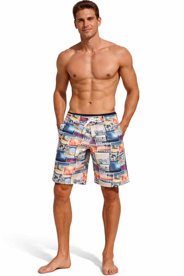 Men's Bermuda Swim Shorts with Mesh Lining