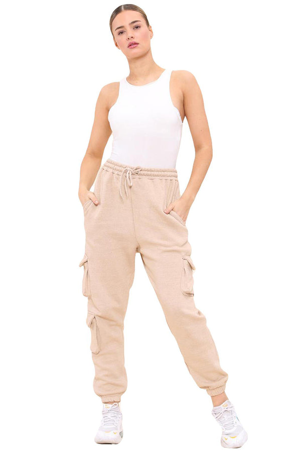 Women’s Cargo Jogger Trousers with Pockets
