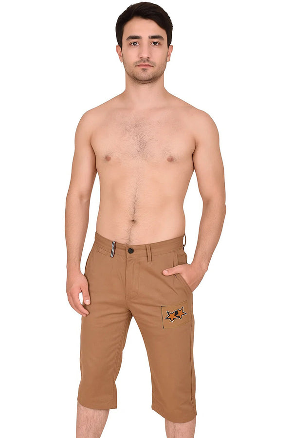 Men’s 100% Cotton Combat Shorts with Leg Pockets
