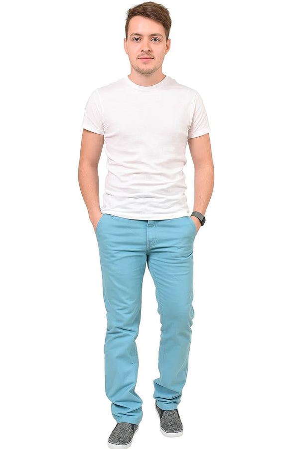 Men’s Slim Fit Cotton Chinos - Casual Trousers
