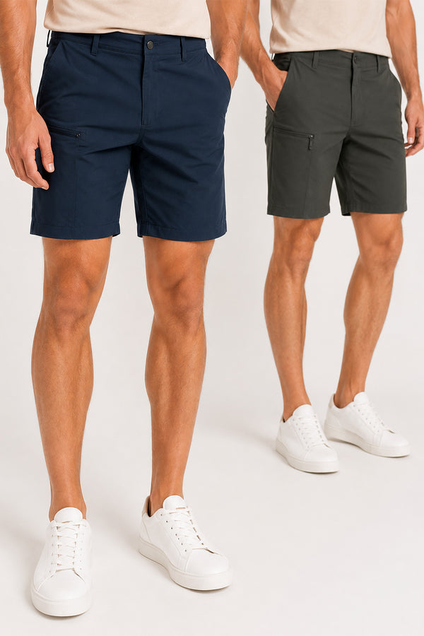 Men’s Cargo Shorts – Casual Zip Pocket Summer Shorts