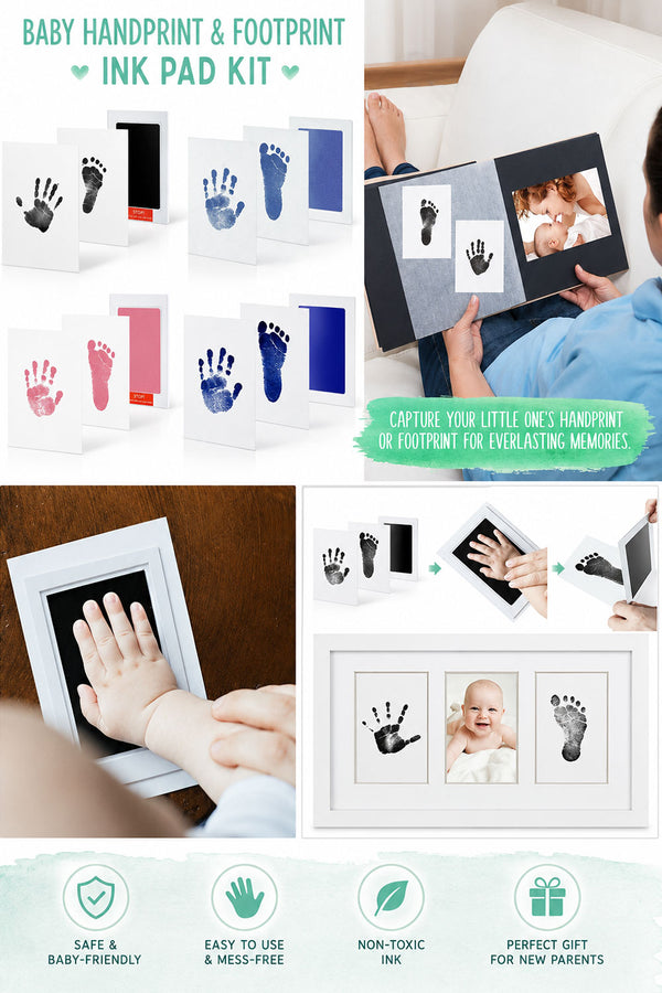 Baby Handprint & Footprint Ink Pad Kit