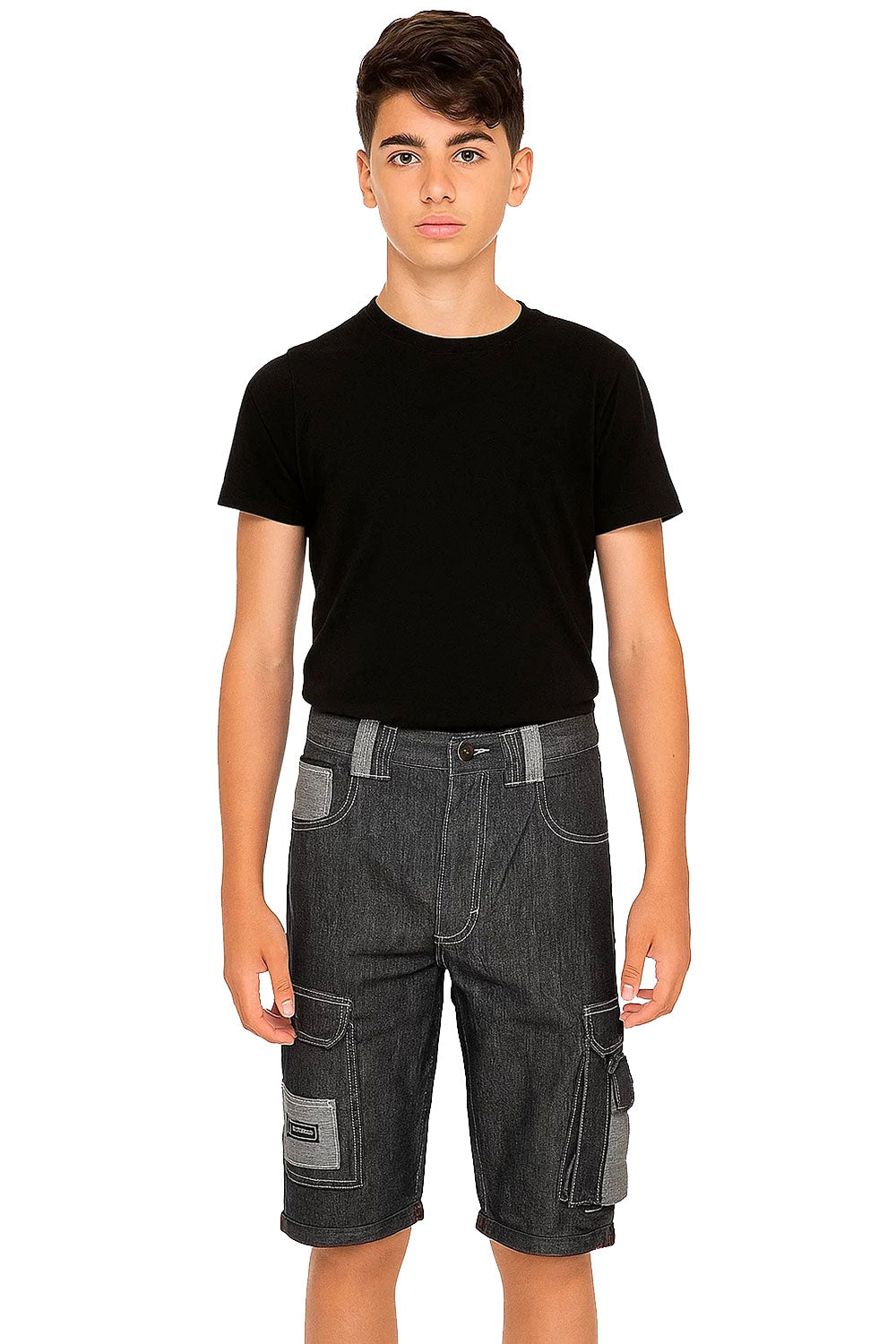 s Denim Cargo Shorts – Casual Jean Shorts Pockets