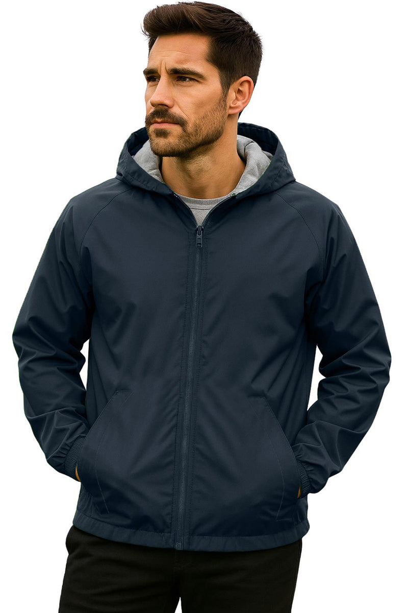 Men’s Lightweight Water Resistant Jacket | Hooded Windbreaker – 5poundstuff
