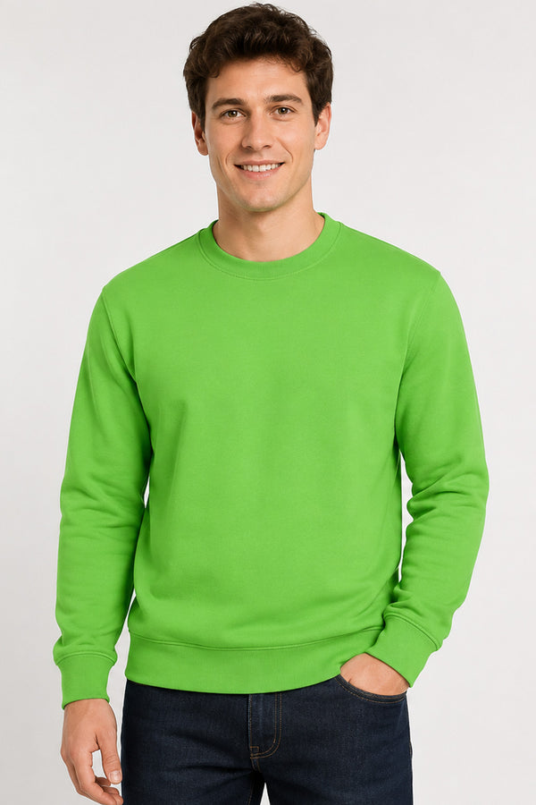 Lime Green Crew Neck Sweatshirt