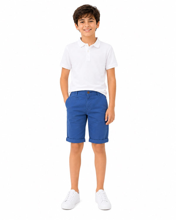 Kids Boys Navy Chino Shorts
