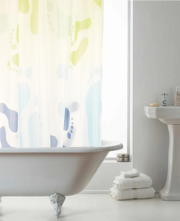 Anti-Mould Printed PEVA Shower Curtain 180 x 180 cm