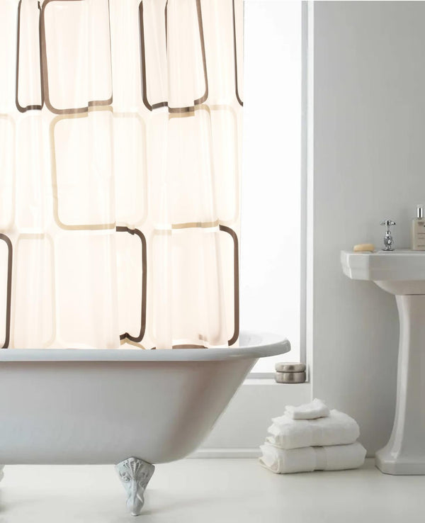 Anti-Mould Printed PEVA Shower Curtain 180 x 180 cm