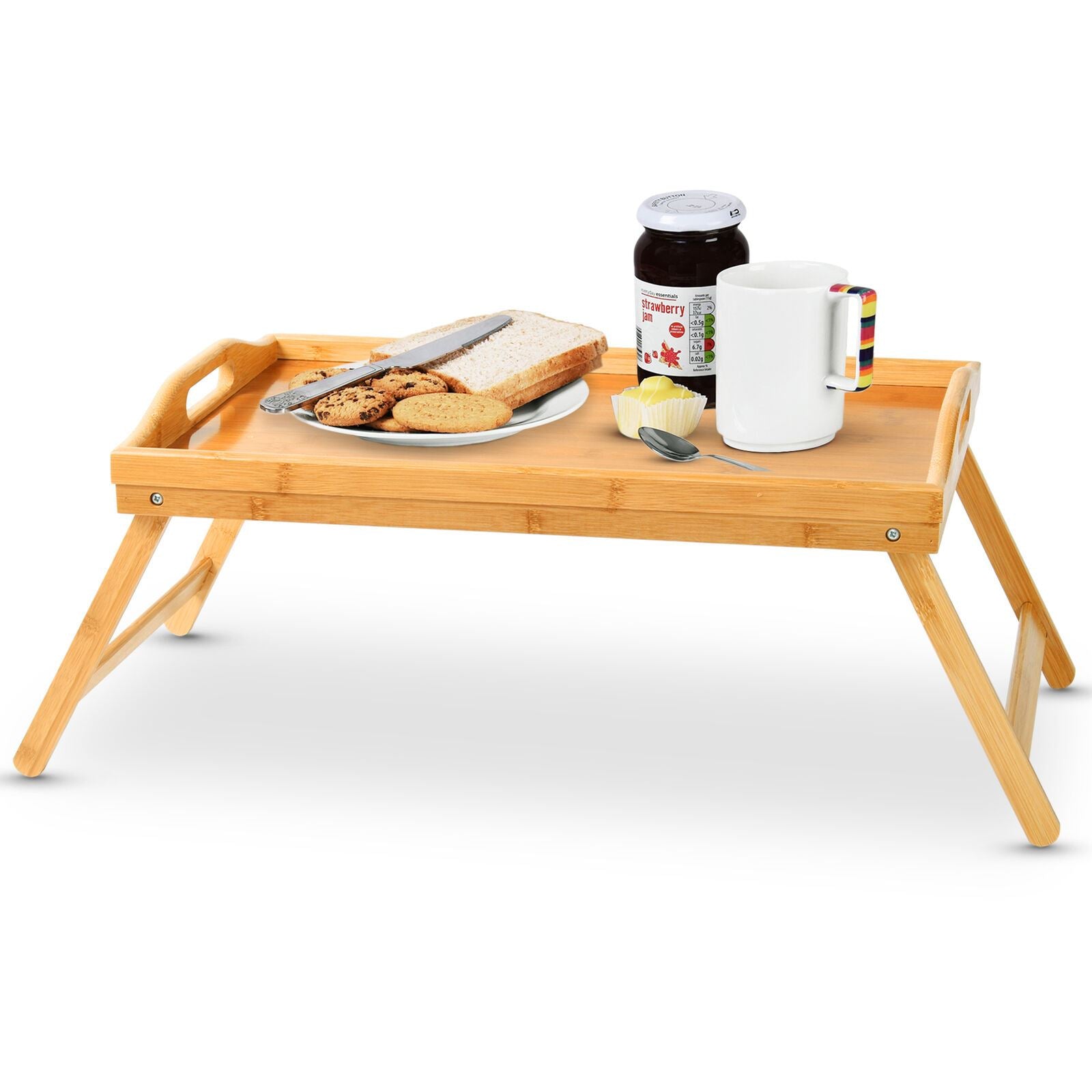 Wooden Foldable Bamboo Tray