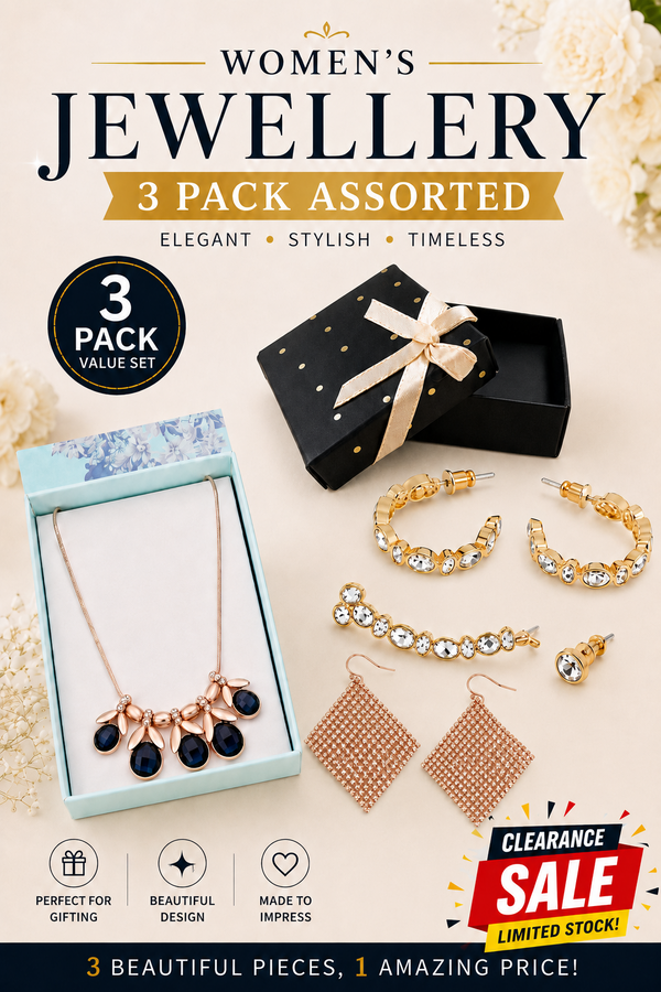 3 Pack Women’s Assorted Jewellery Gift Set