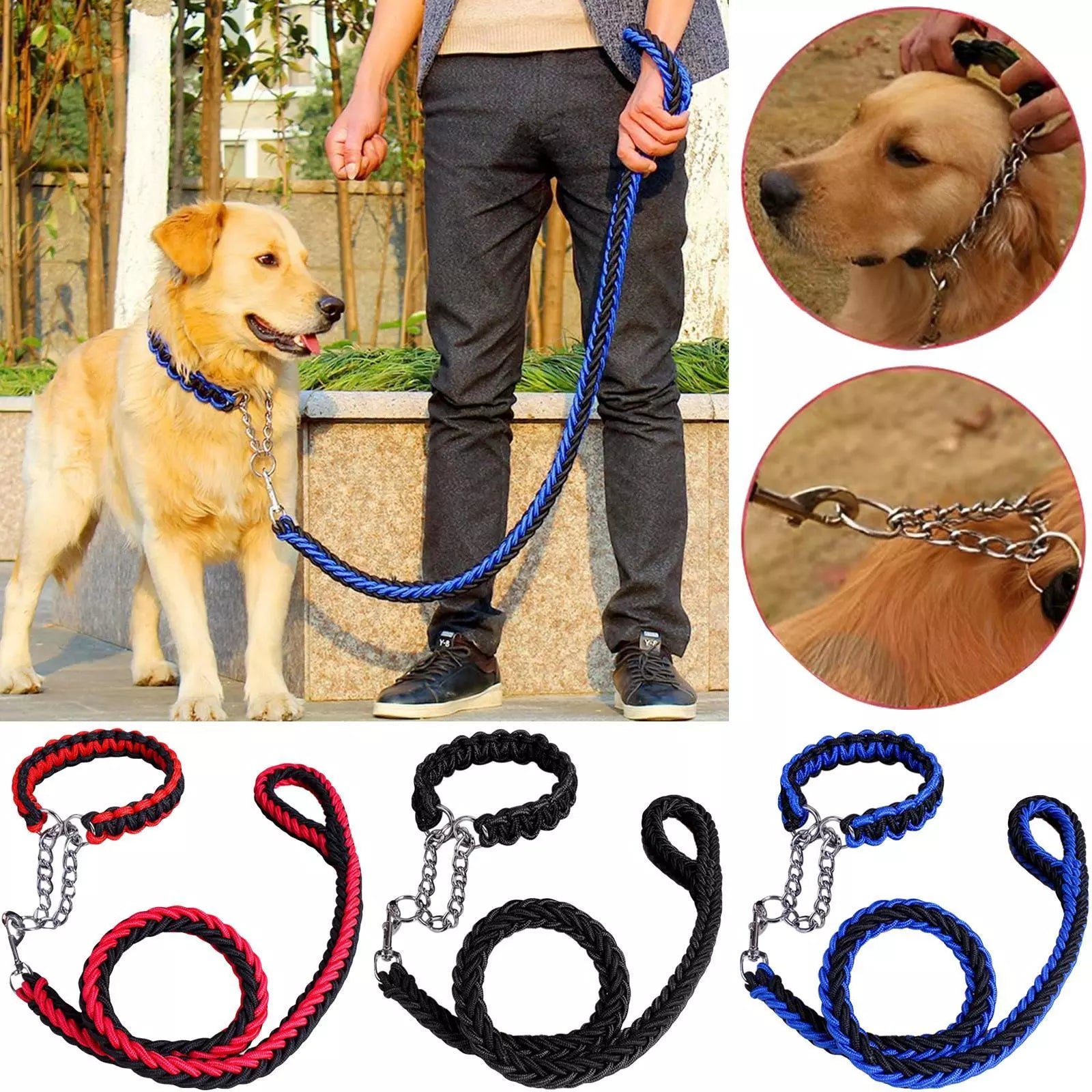 Splitter Clip Chain Martingale Dog Collar